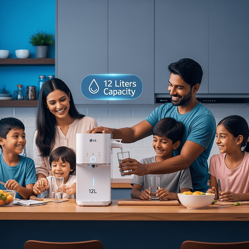 LG Su Arıtma 12 LT Pompalı – Kalabalık Aileler İçin Su Çözümü